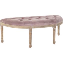 Dkd Home Decor Natural Pink Settee Bench