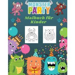 Monster Party Malbuch für Kinder