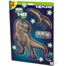 SES Creative Selvlysende T-rex og Pterosaur