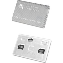 4smarts SIM Card Organiser Simkort Adapter Micro Sim Nano Sim Hvid