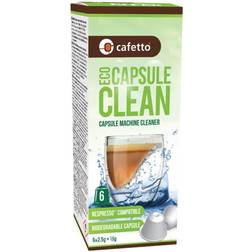Cafetto Eco Nespresso rengøringskapsler, 6 kapsler