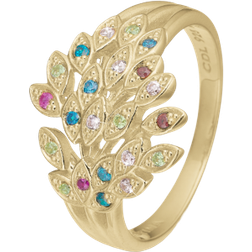 Christina Peacock Ring - Gold/Multicoloured