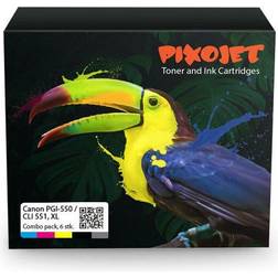 Pixojet Canon PGI 550/CLI 551 XL 83 ml Combo 6-pack