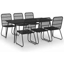 vidaXL 3060247 Havemøbelsæt, 1 borde inkl. 6 stole