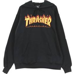 Thrasher Magazine Flame Logo Hoodie - Sort