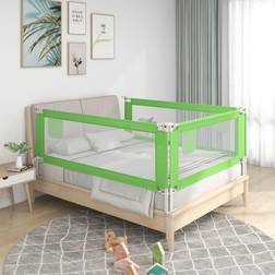 vidaXL sengehest til børneseng 200x25 stof grøn