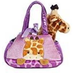 Aurora Stuffed Giraffe In Bag Girls 20,5 Cm Plush Purple
