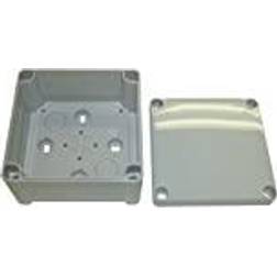 Fibox TA 111107 Wall-mount enclosure 110 x 110 x 65 Acrylonitrile butadiene styrene Grey-white RAL 7035 1 pcs