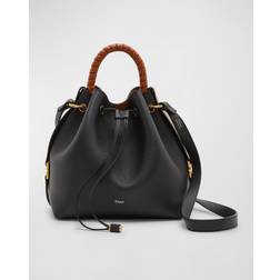 Chloe Marcie Bucket Bag Black/Gold