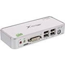 InLine KVM Switch, DVI, 2-fach, USB 4-fach mit Audio