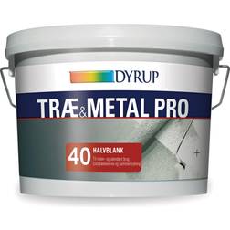 Dyrup Wood & Metal Pro 40 Træmaling, Metalmaling White 2.25L