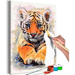 Artgeist DIY lærred maleri Baby Tiger 60x40
