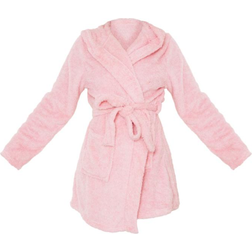 PrettyLittleThing Fluffy Dressing Gown - Pink