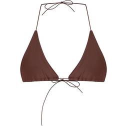 PrettyLittleThing Triangle Bikini Top - Chocolate