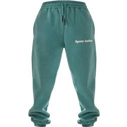 PrettyLittleThing Sports Academy Puff Print Oversized Joggers - Dark Teal
