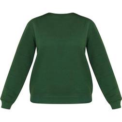 PrettyLittleThing Oversized Sweatshirt - Dark Green
