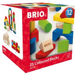 BRIO 25 Coloured Blocks 30114