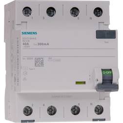 Siemens Fejlstrømsafbryder PFI 40A, 4P, 300mA, 5SV3644-6