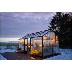 Halls Greenhouses Jubi 60 15.1m² Rustfrit stål Glas