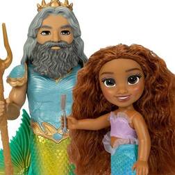 Disney Den lille havfrue Ariel og Triton dukker 15 cm