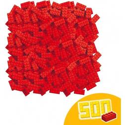 Simba 104118922 "Blox 8-Stud Red Building Blocks Set 500-Piece