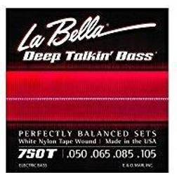 La Bella 750T White Nylon Tape Wound Light Electric Bass Strings