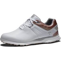 FootJoy Women's ProSL Golf Shoe, White/Rose/White