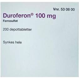 2care4 Duroferon 100 mg Håndkøb, apoteksforbeholdt 200