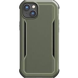 X-Doria iPhone 14 Raptic Fort Series Håndværker Cover MagSafe Kompatibel Grøn