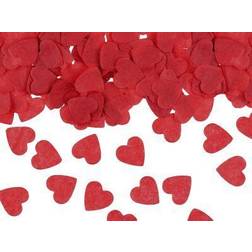 PartyDeco Røde hjerte konfetti