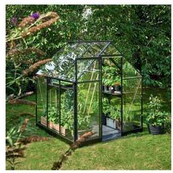 Halls Greenhouses Qube 66 3.8m² 3mm Aluminium Hærdet glas