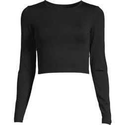 Casall Crop Long Sleeve T-shirt - Black