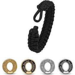 Aagaard From Soldier to Soldier Cord Bracelet - Black/Silver