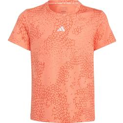 adidas 3-Stripes Run T-Shirt Orange