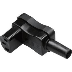 Kaiser 798/sw/C IEC connector 798 Socket, right angle Total number of pins: 2 PE 10 A Black 1 pcs
