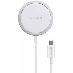 Swissten Iphone 15w quick charge usb-c cable magstick white