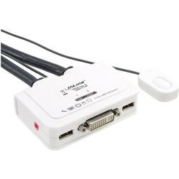 InLine KVM Switch 2-fach DVI USB Audio