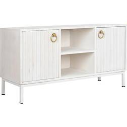 Dkd Home Decor furniture Golden Metal White Mango wood 120 TV Bench
