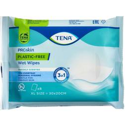 TENA Wet Wipe Plasticfree 8 stk