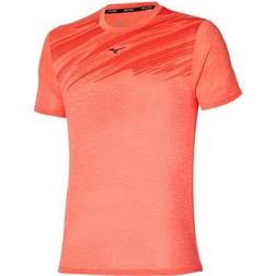 Mizuno Core Graphic Running Shirts Men Orange