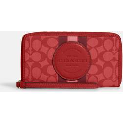 Coach Dempsey Large Phone Wallet In Signature Jacquard With Stripe And Patch