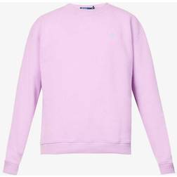 Polo Ralph Lauren Womens Soft Lilac Logo-embroidered Cotton-blend Sweatshirt