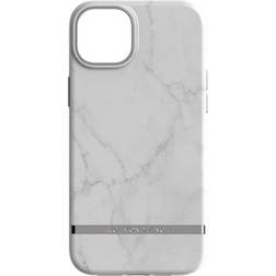 Richmond & Finch Case Designed for 14 Plus Wireless Charging Compatible Military Grade Drop Protection 6.7 White Marble Design Raised Edges Protective Cell Phone Cover