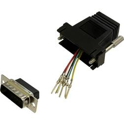 BKL Electronic 10121116 Adapter D-SUB plug 15-pin RJ12 socket