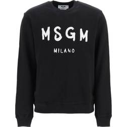 MSGM Brushed Logo Sweatshirt - Black