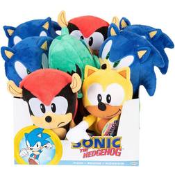 JAKKS Pacific Sonic The Hedgehog assorted 8 plush toy display 22cm