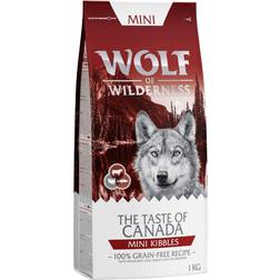 Wolf of Wilderness 1kg Mini Kroketter Taste Canada Hundefoder