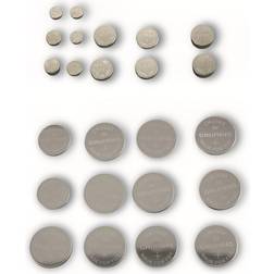 Grundig 24 x lithium alkaline coin cell 3v 2032,2025,1620, ag13, ag10,ag4,ag3