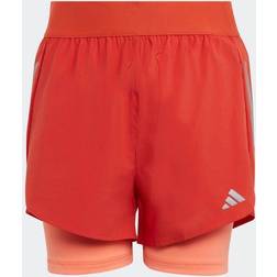 adidas Two-in-One AEROREADY Woven Løbeshorts Rød
