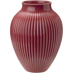Knabstrup Keramik Fluted Bordeaux Vase 27cm